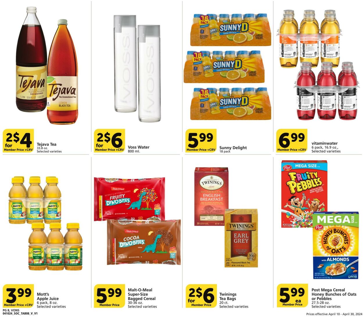 Weekly ad Vons 04/10/2024 - 04/30/2024