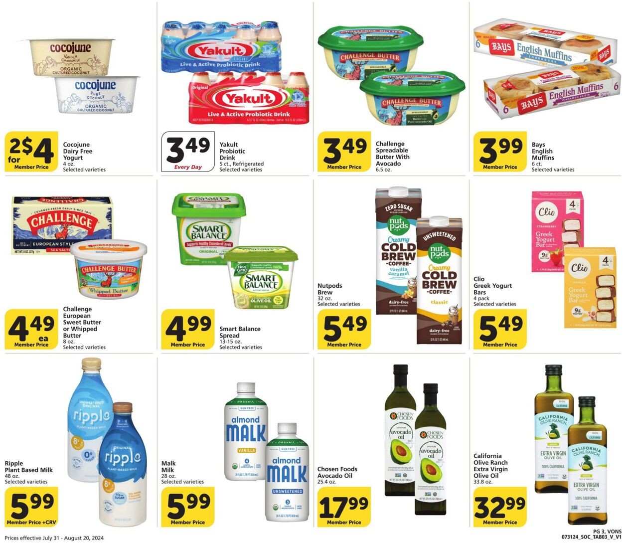 Weekly ad Vons 07/31/2024 - 08/20/2024