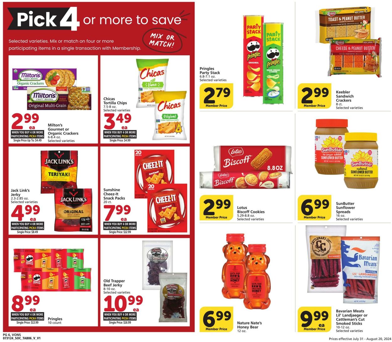 Weekly ad Vons 07/31/2024 - 08/20/2024