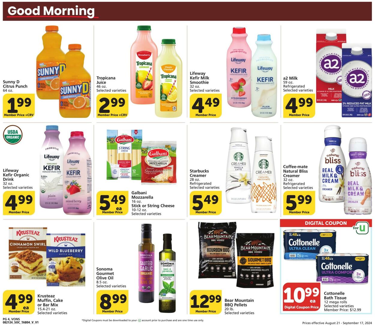 Weekly ad Vons 08/21/2024 - 09/17/2024