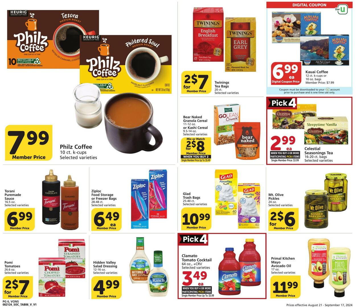 Weekly ad Vons 08/21/2024 - 09/17/2024