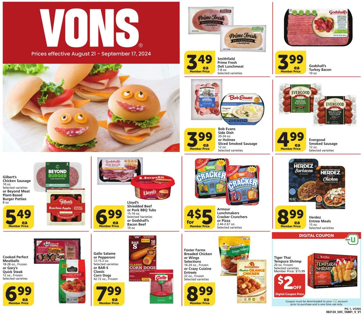 Weekly ad Vons 08/21/2024 - 09/17/2024