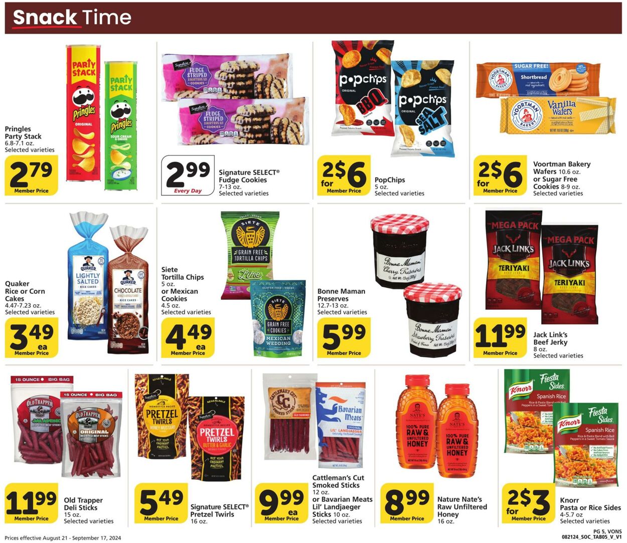 Weekly ad Vons 08/21/2024 - 09/17/2024