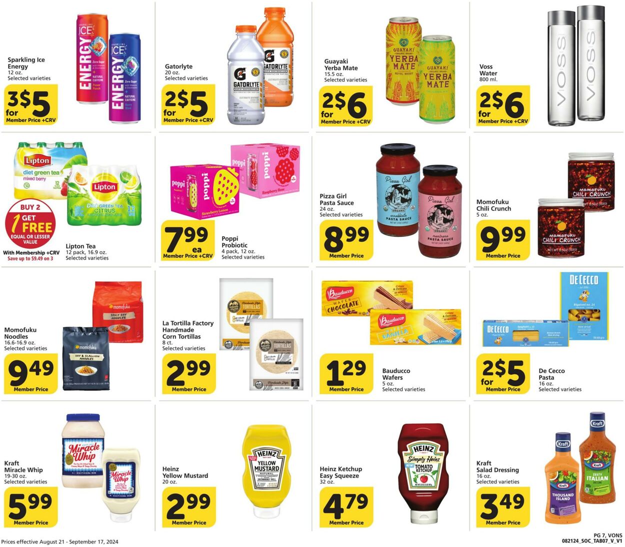 Weekly ad Vons 08/21/2024 - 09/17/2024