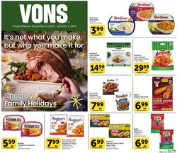 Weekly ad Vons 12/06/2023 - 01/02/2024