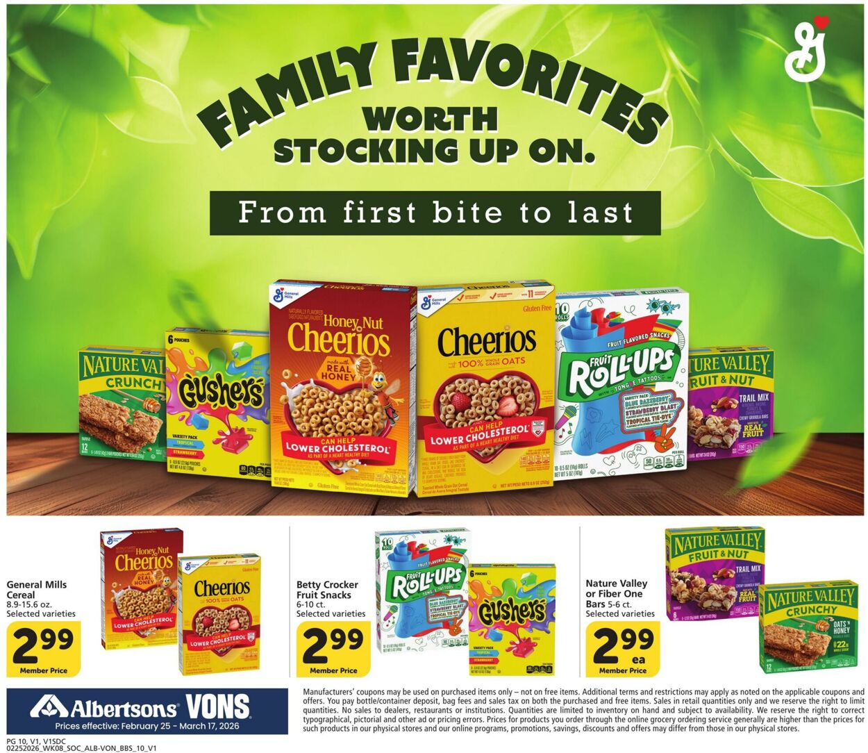Weekly ad Vons 02/25/2026 - 03/17/2026