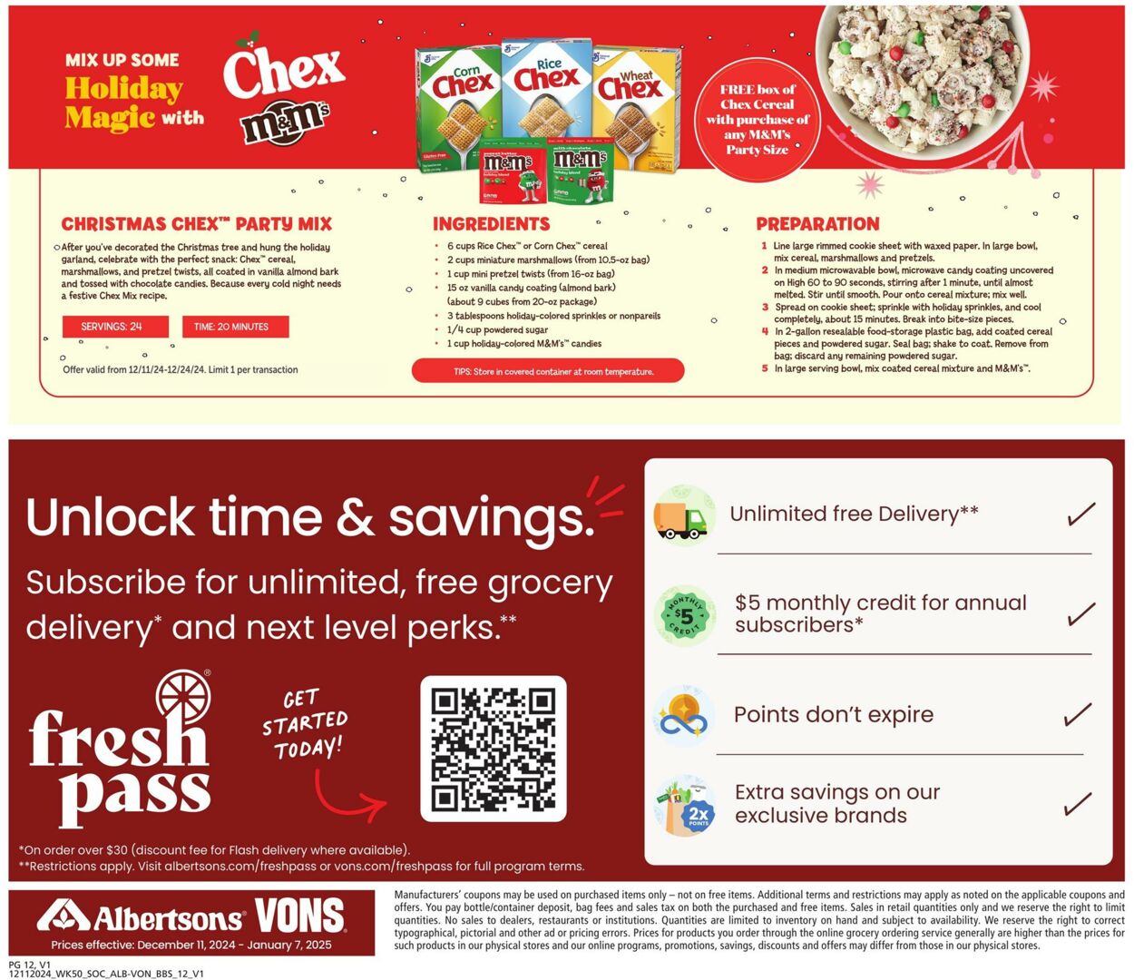 Weekly ad Vons 12/11/2024 - 01/07/2025