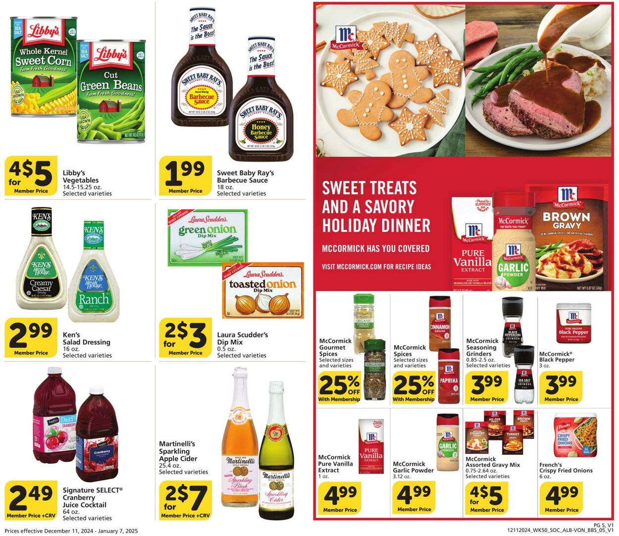 Weekly ad Vons 12/11/2024 - 01/07/2025