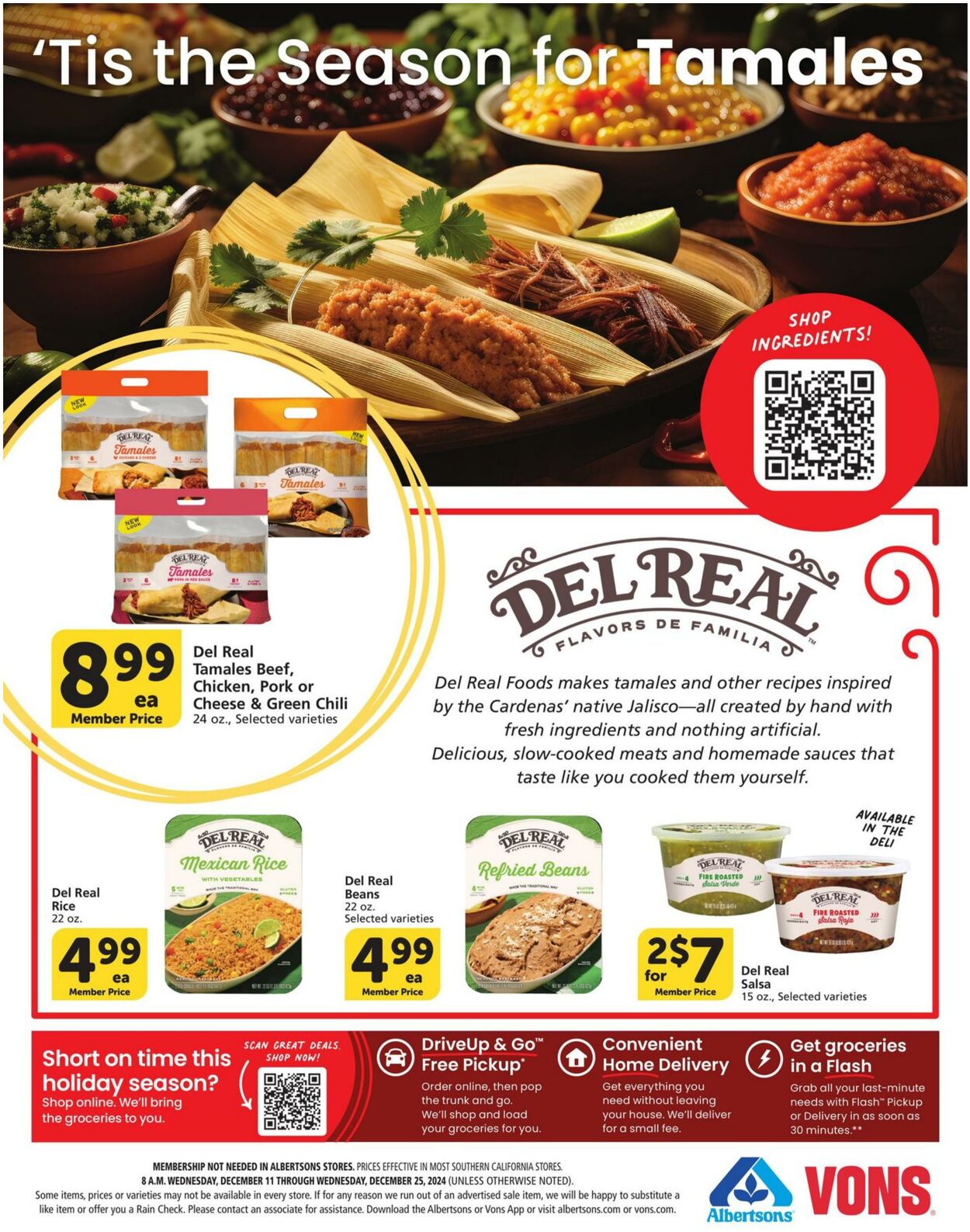 Weekly ad Vons 12/11/2024 - 12/25/2024