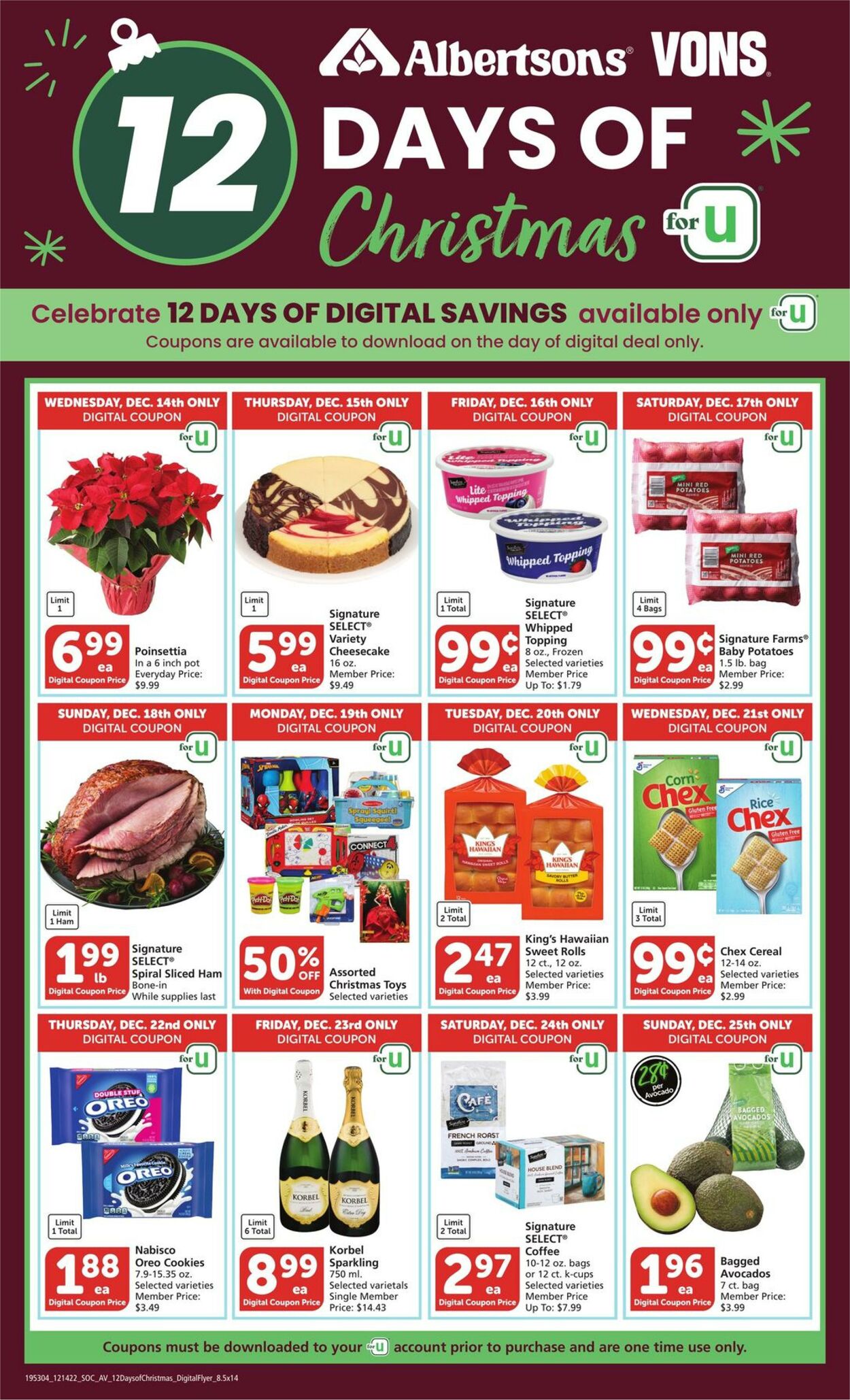 Weekly ad Vons 12/14/2022-12/25/2022