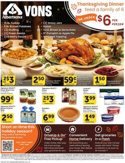 Weekly ad Vons 11/20/2024 - 11/28/2024