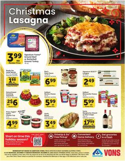 Weekly ad Vons 12/18/2024 - 12/25/2024