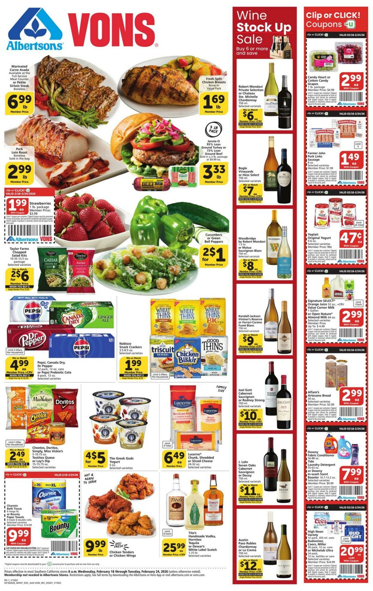 Weekly ad Vons 02/18/2026 - 02/24/2026
