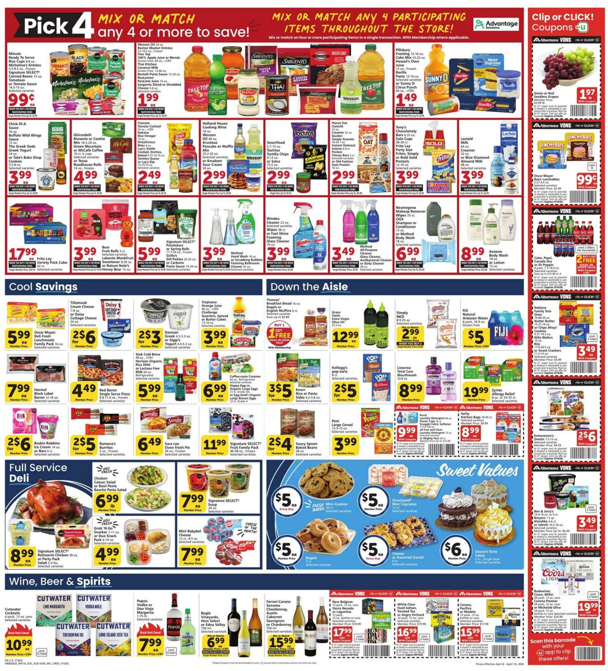 Weekly ad Vons 04/08/2026 - 04/14/2026