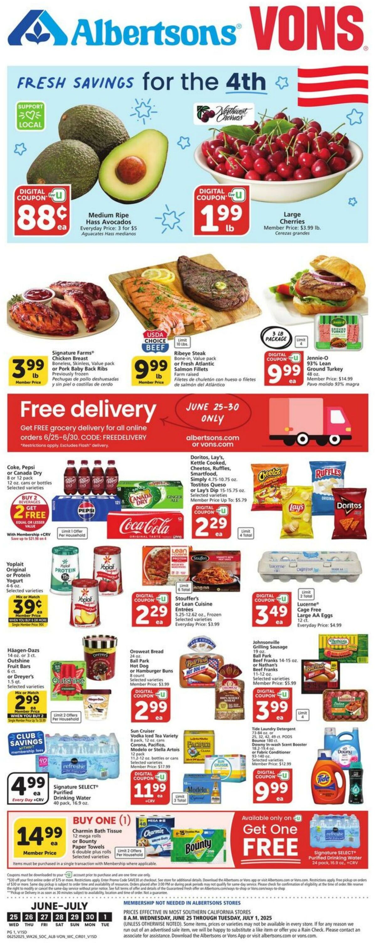 Weekly ad Vons 06/25/2025 - 07/01/2025
