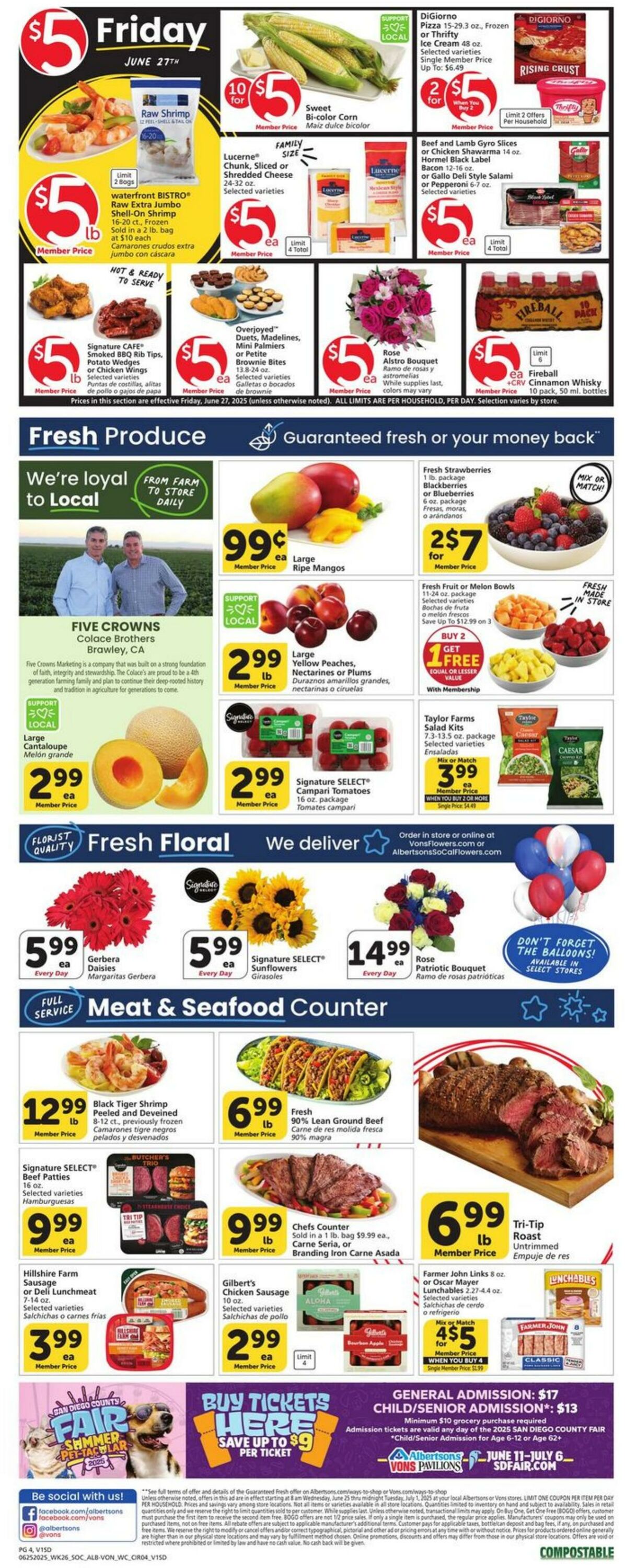 Weekly ad Vons 06/25/2025 - 07/01/2025