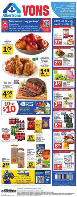 Weekly ad Vons 11/06/2024 - 12/03/2024