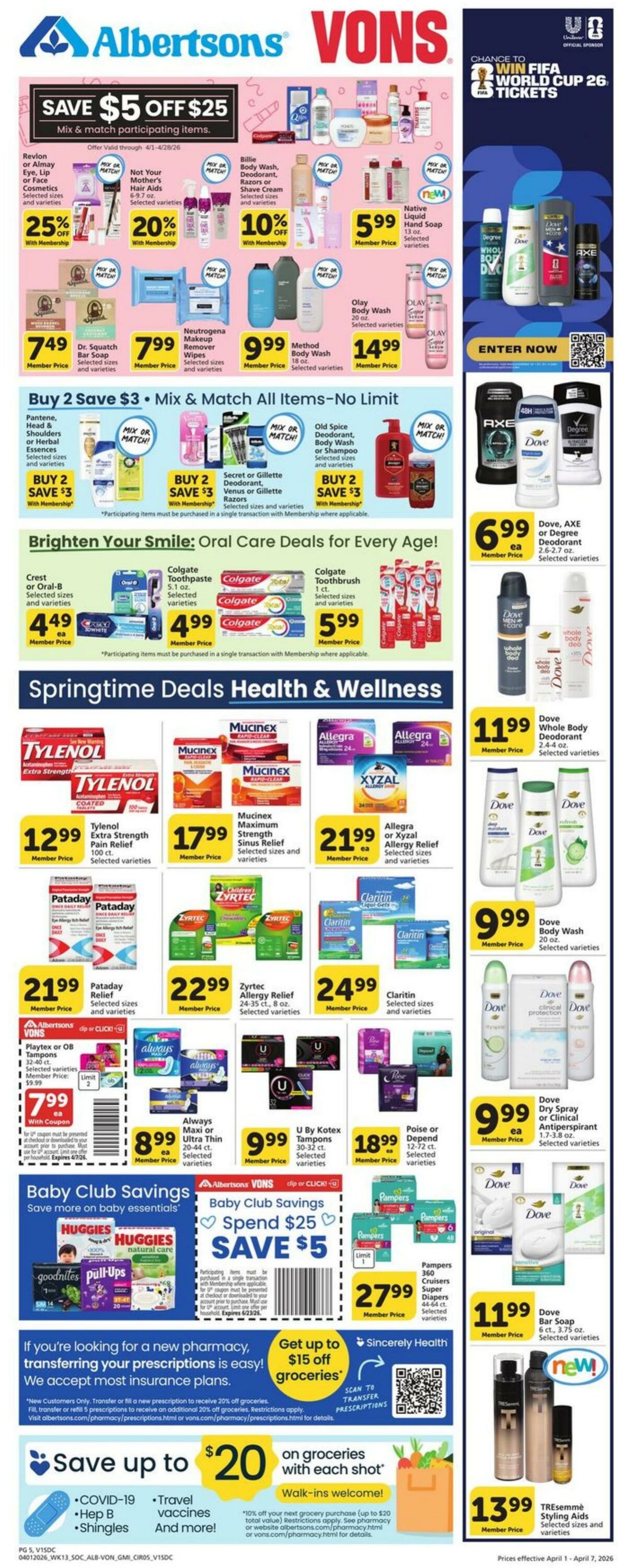Weekly ad Vons 04/01/2026 - 04/07/2026
