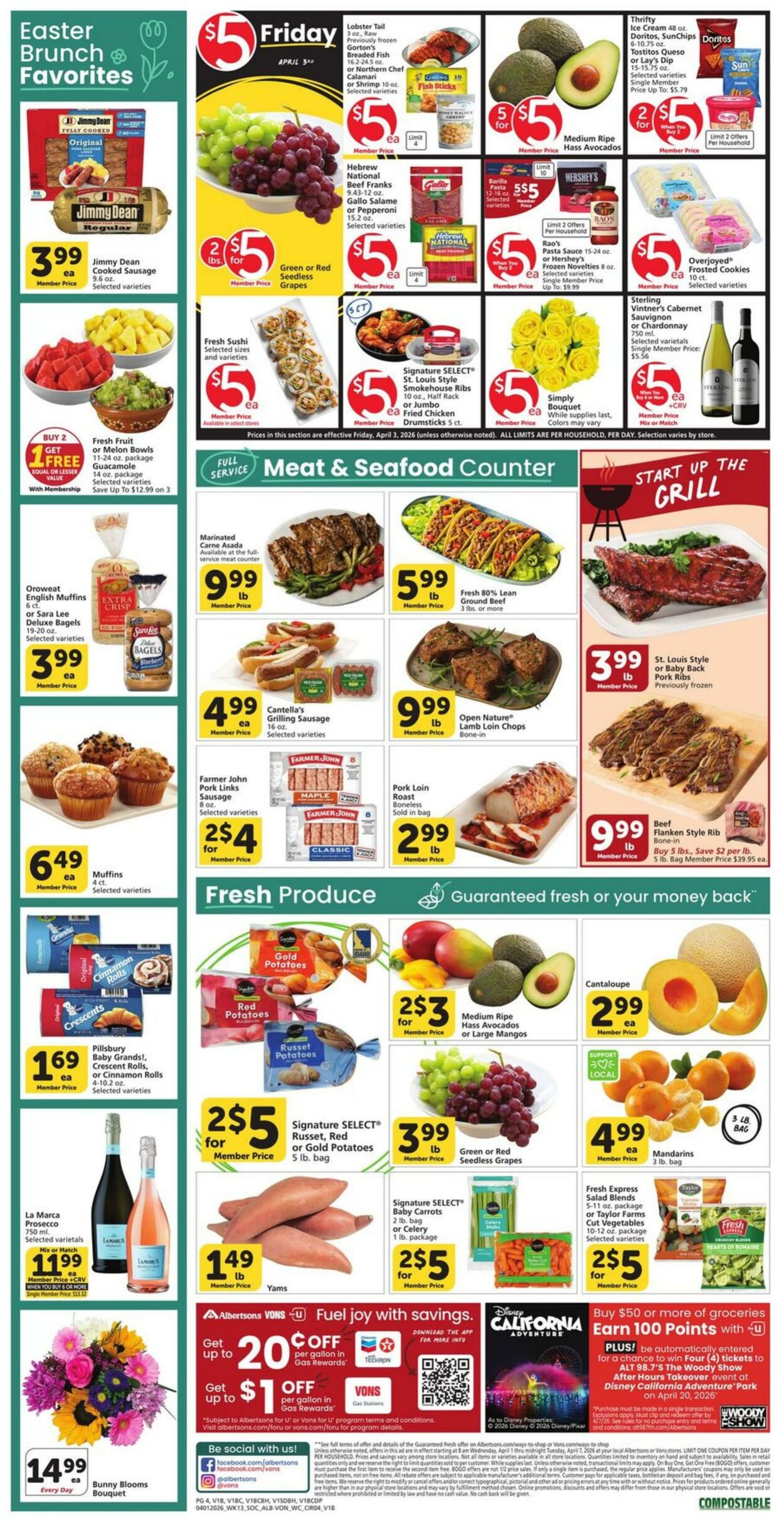 Weekly ad Vons 04/01/2026 - 04/07/2026