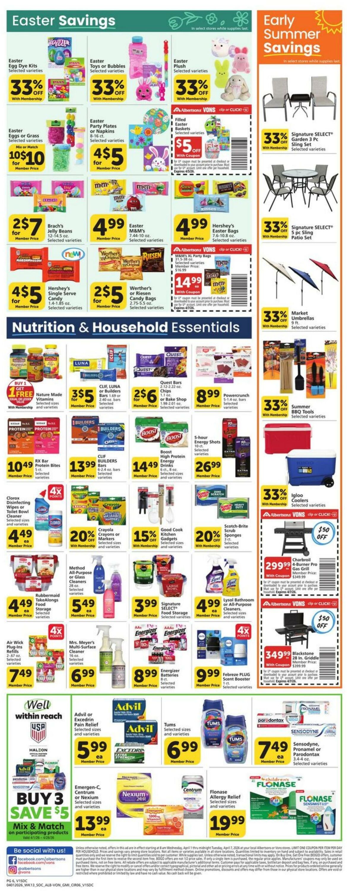 Weekly ad Vons 04/01/2026 - 04/07/2026