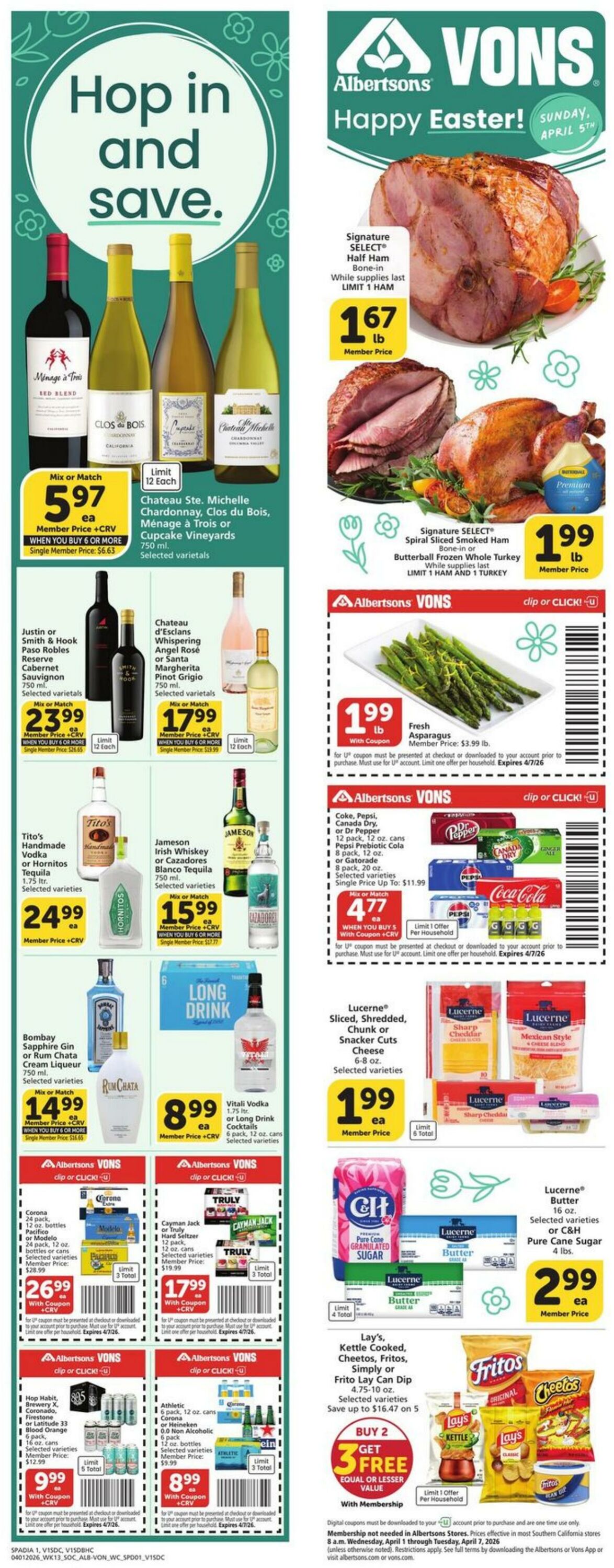 Weekly ad Vons 04/01/2026 - 04/07/2026