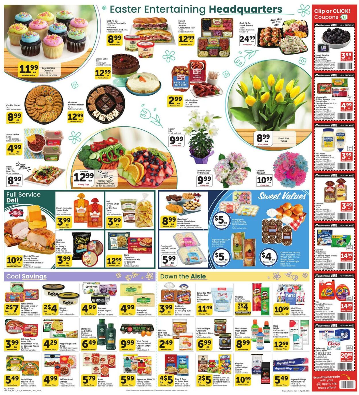 Weekly ad Vons 04/01/2026 - 04/07/2026