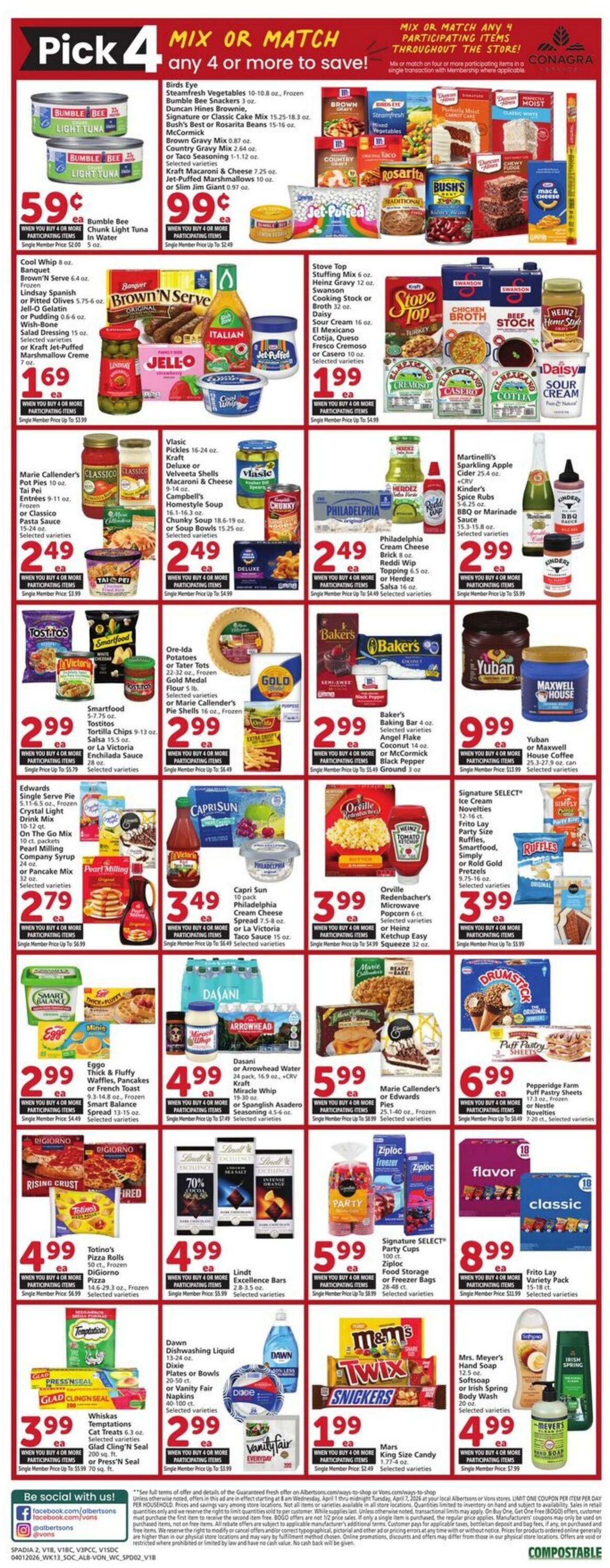 Weekly ad Vons 04/01/2026 - 04/07/2026