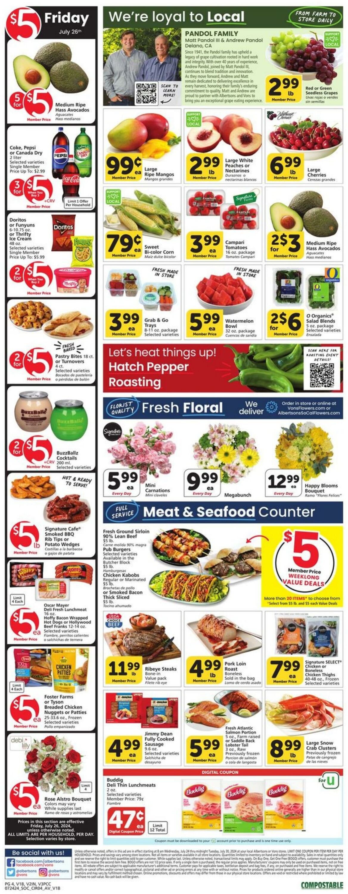 Weekly ad Vons 07/24/2024 - 07/30/2024