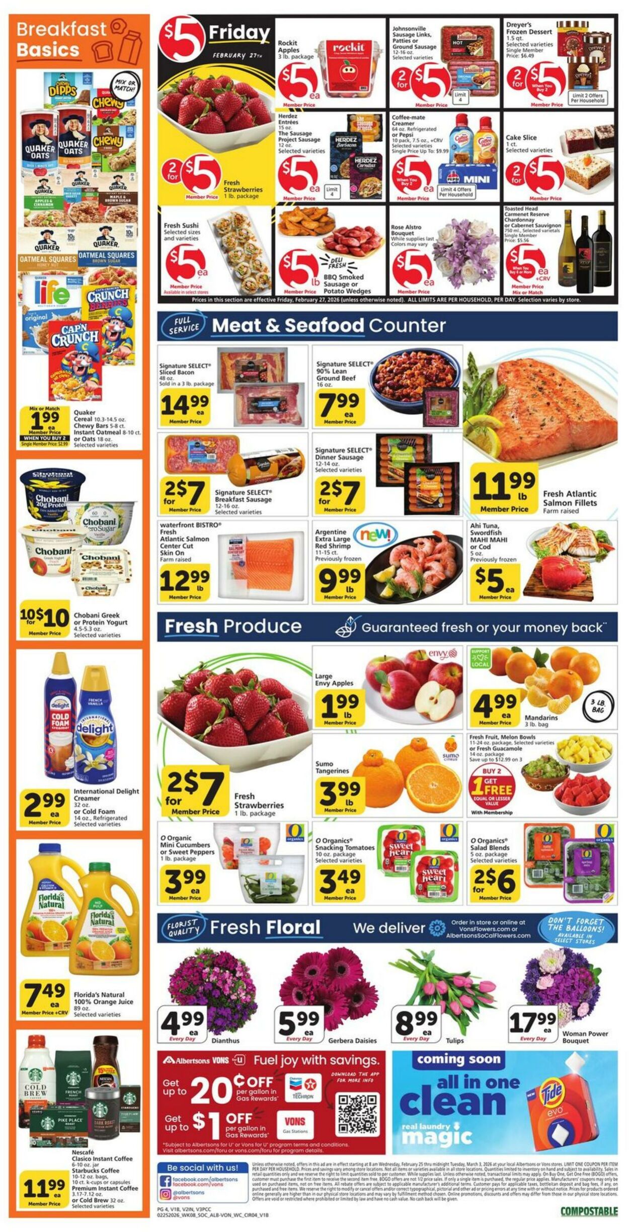 Weekly ad Vons 02/25/2026 - 03/03/2026