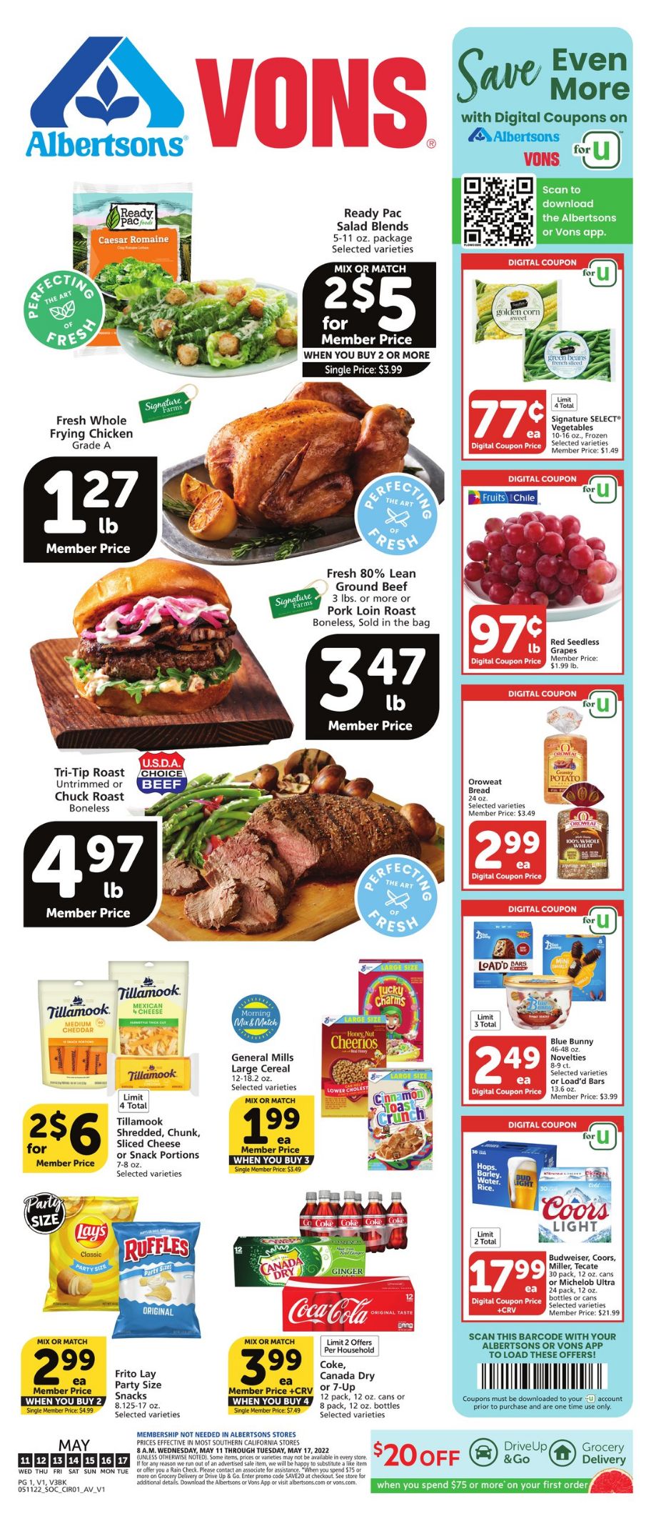 Weekly ad Vons 05/11/2022 - 05/17/2022