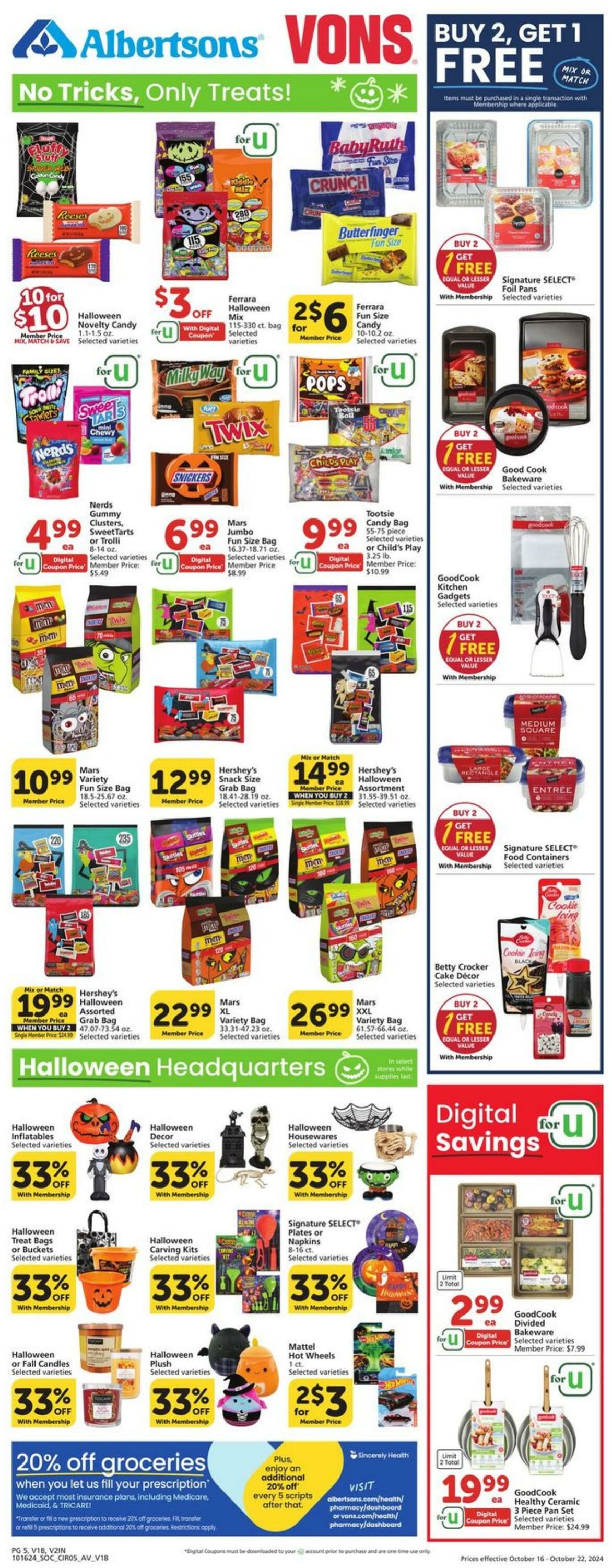 Weekly ad Vons 10/16/2024 - 10/22/2024