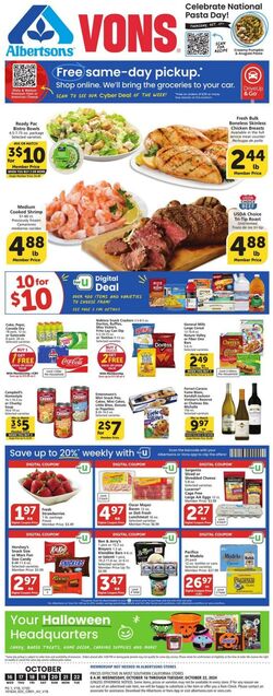 Weekly ad Vons 11/09/2023 - 12/31/2024