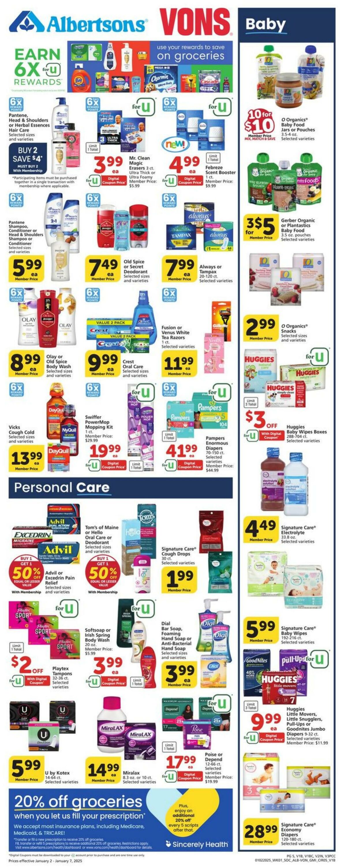 Weekly ad Vons 01/02/2025 - 01/07/2025