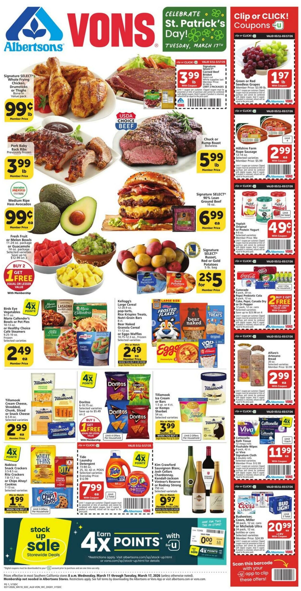Weekly ad Vons 03/11/2026 - 03/17/2026