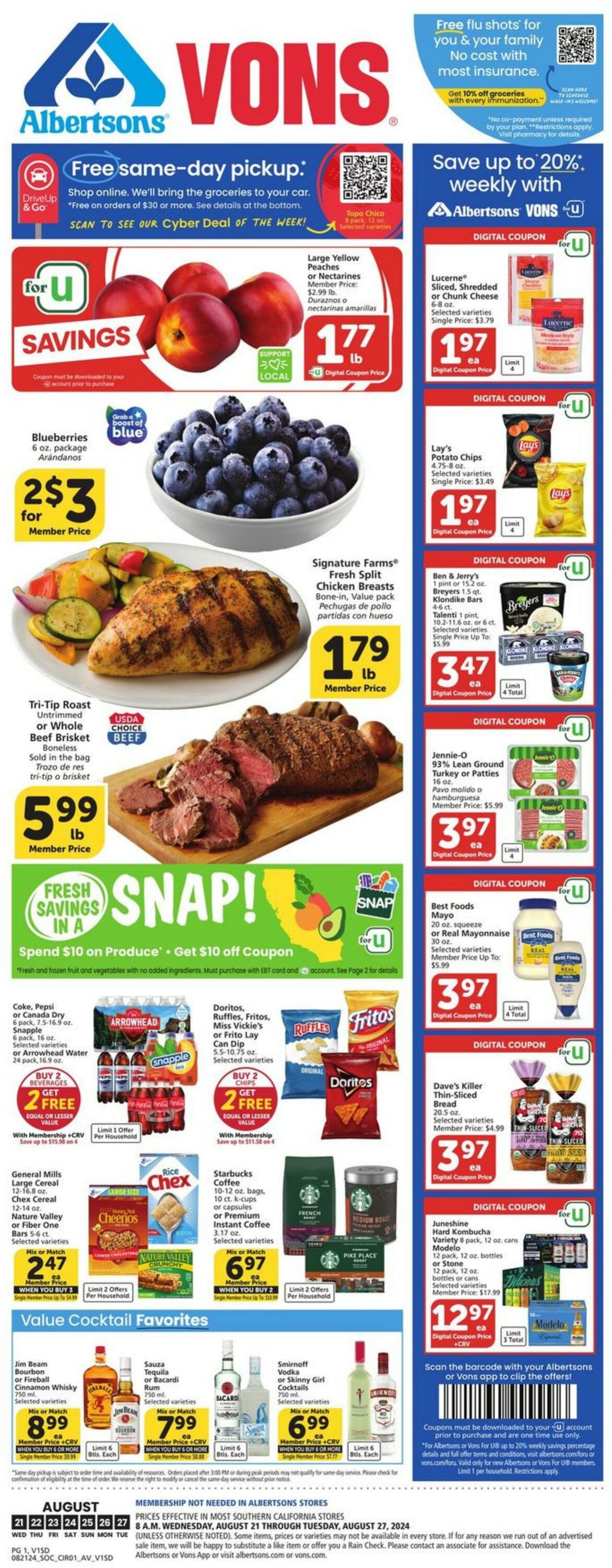 Weekly ad Vons 08/21/2024 - 08/27/2024