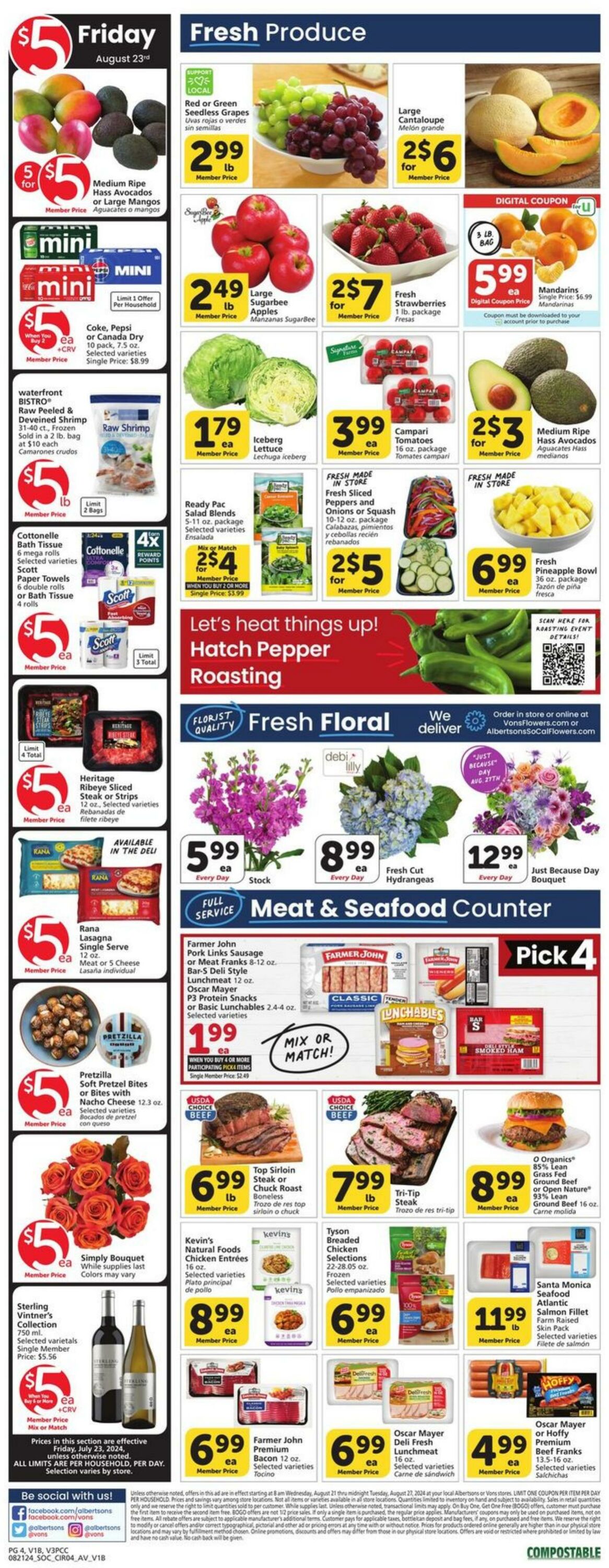 Weekly ad Vons 08/21/2024 - 08/27/2024