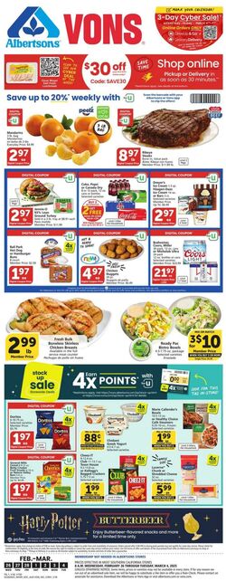 Weekly ad Vons 11/09/2023 - 12/31/2024