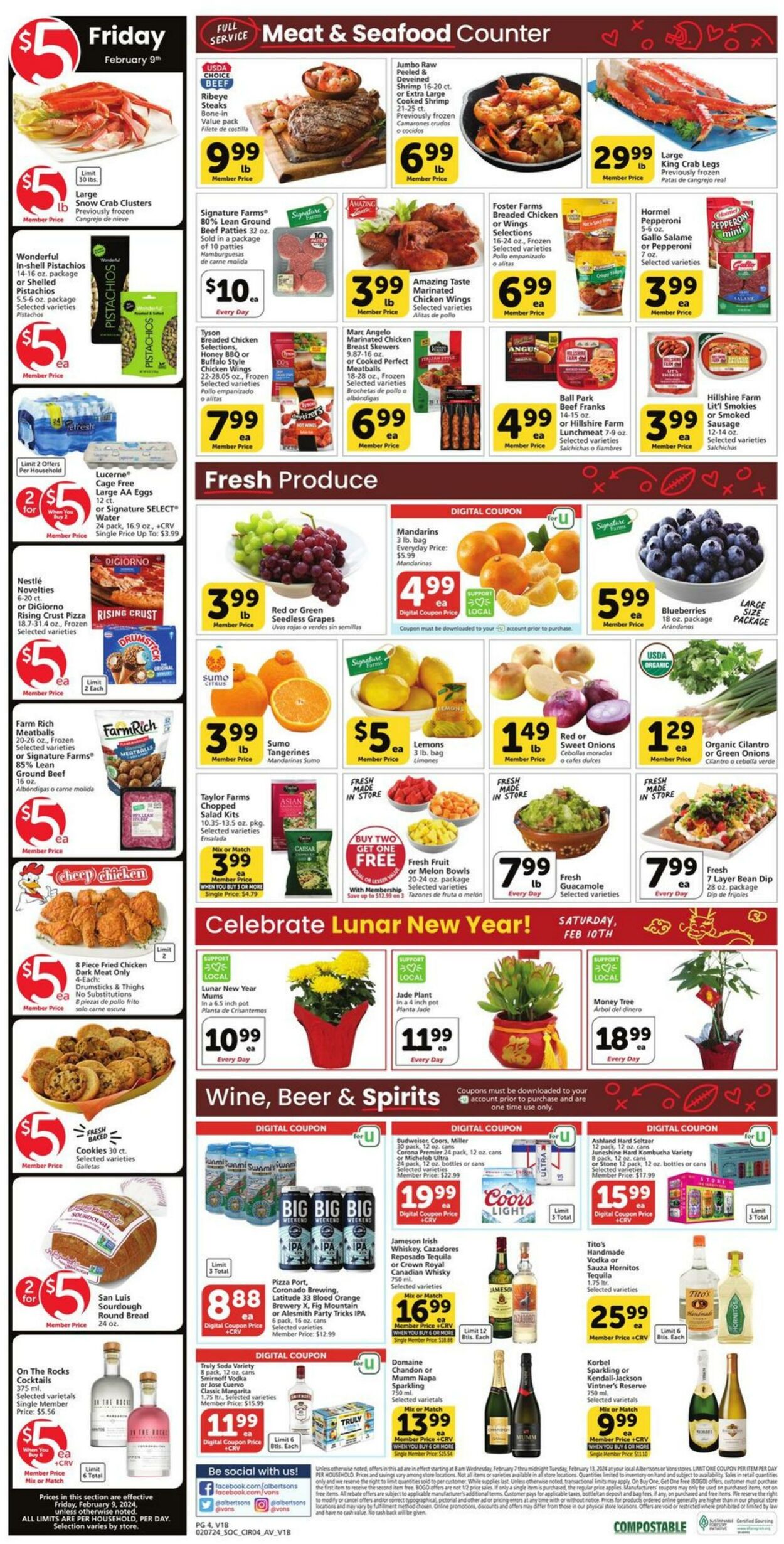 Weekly ad Vons 02/07/2024 - 02/13/2024