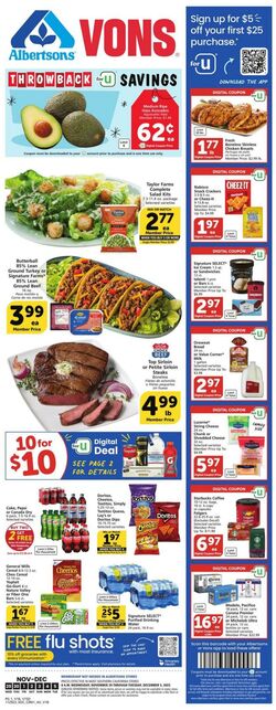 Weekly ad Vons 11/01/2023 - 11/28/2023