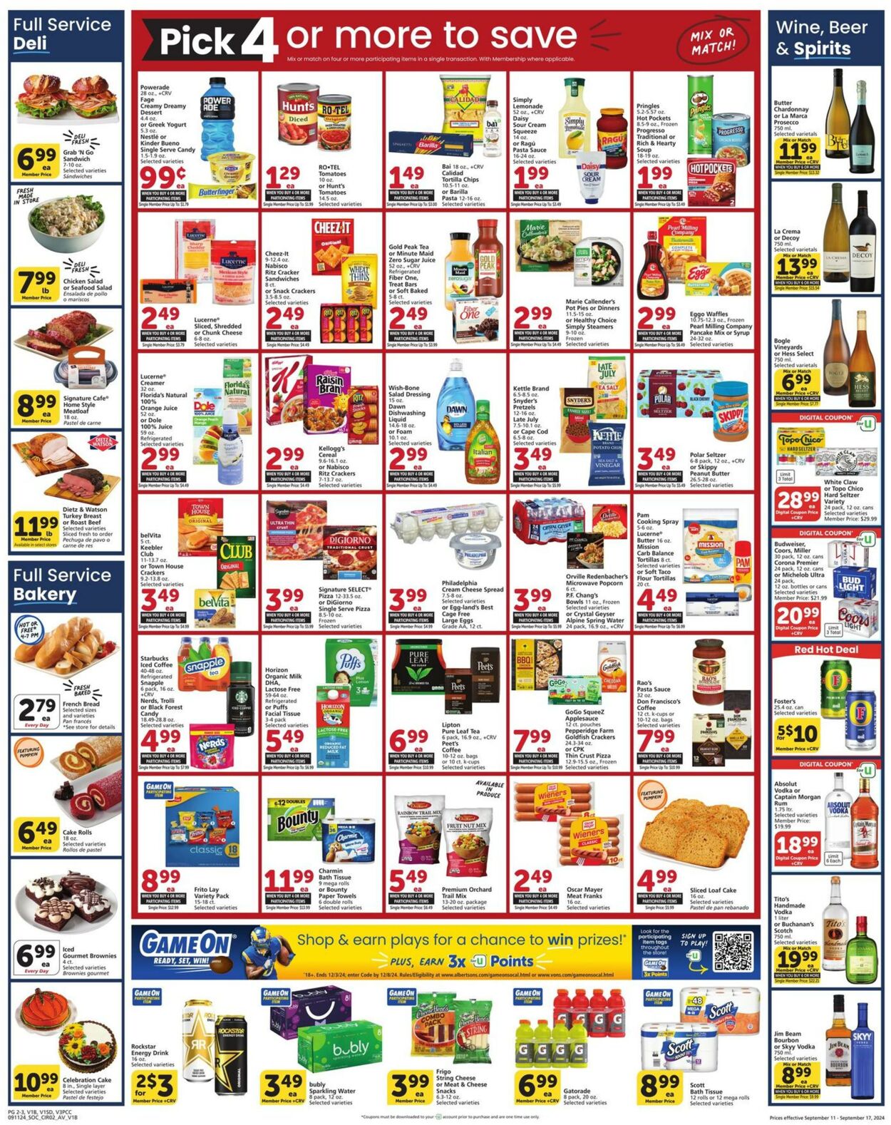 Weekly ad Vons 09/11/2024 - 09/17/2024