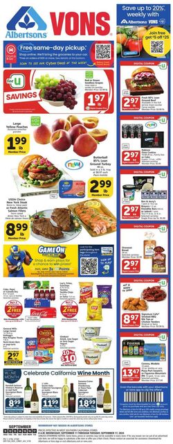 Weekly ad Vons 09/18/2024 - 09/24/2024