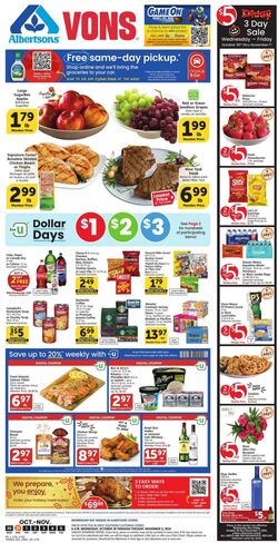 Weekly ad Vons 11/09/2023 - 12/31/2024