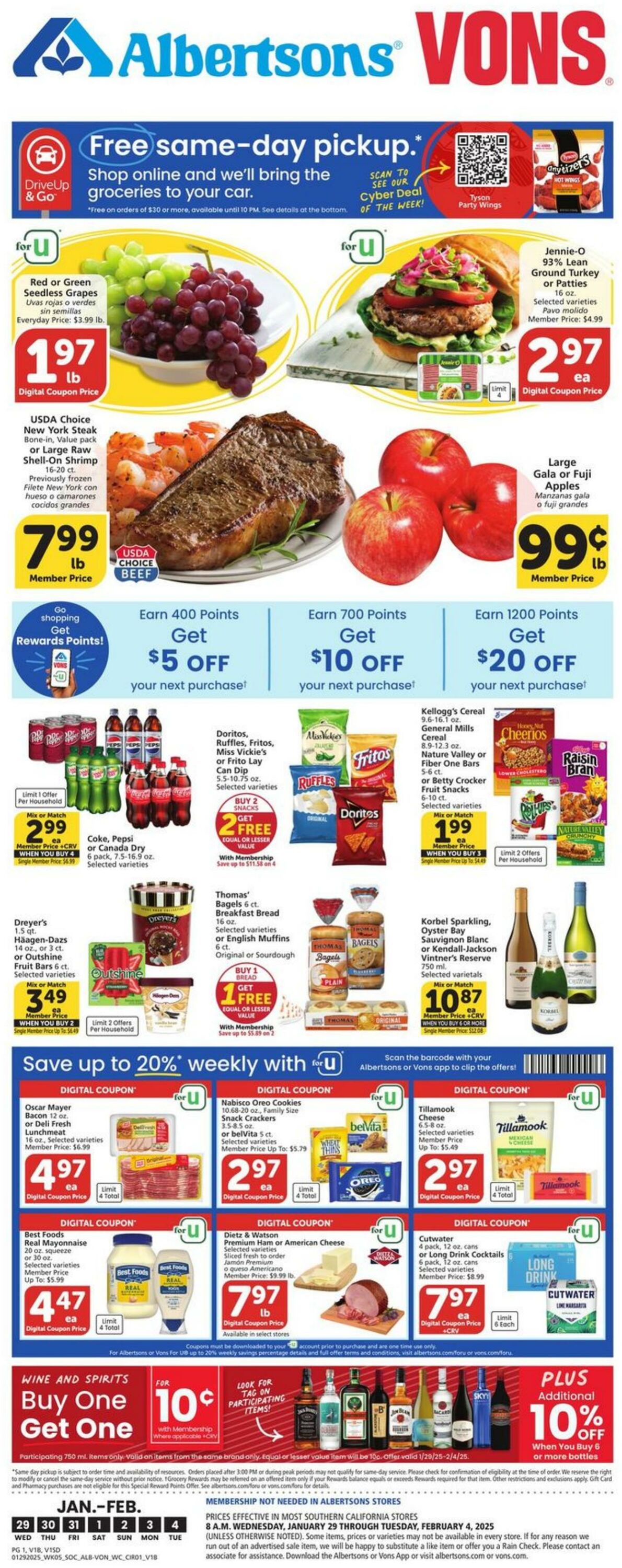 Weekly ad Vons 01/29/2025 - 02/04/2025