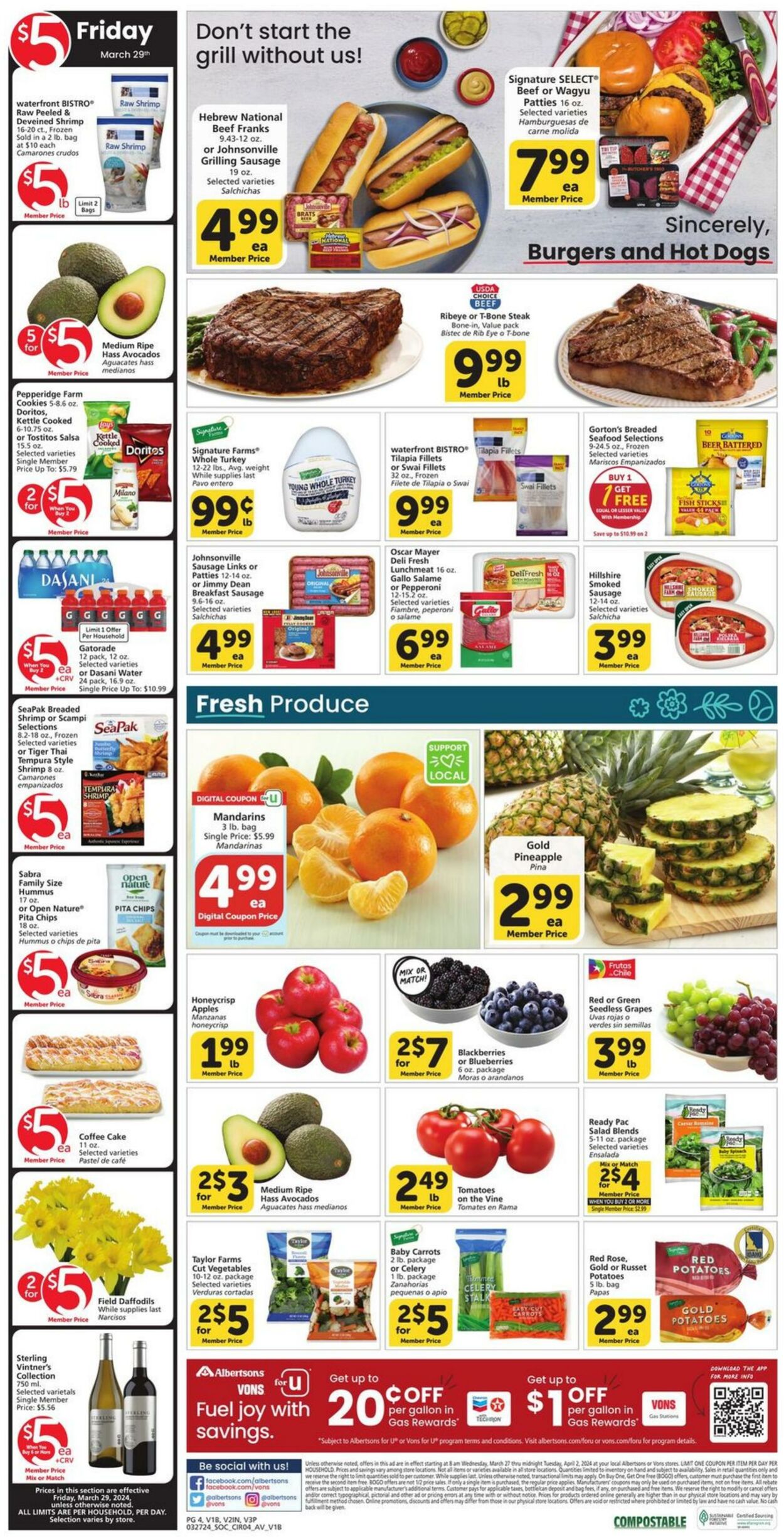 Weekly ad Vons 03/27/2024 - 04/02/2024