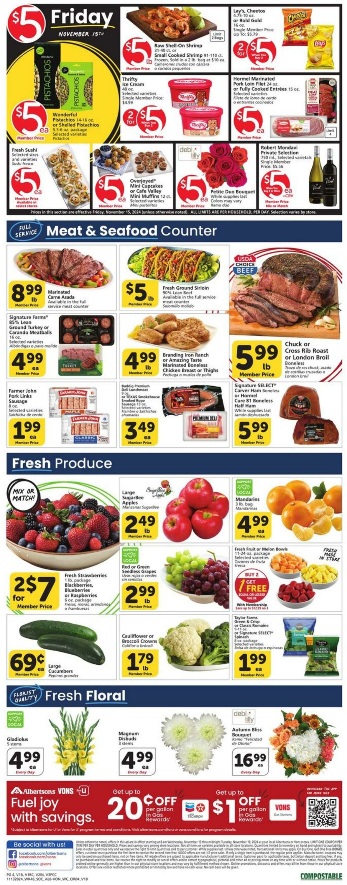 Weekly ad Vons 11/13/2024 - 11/19/2024