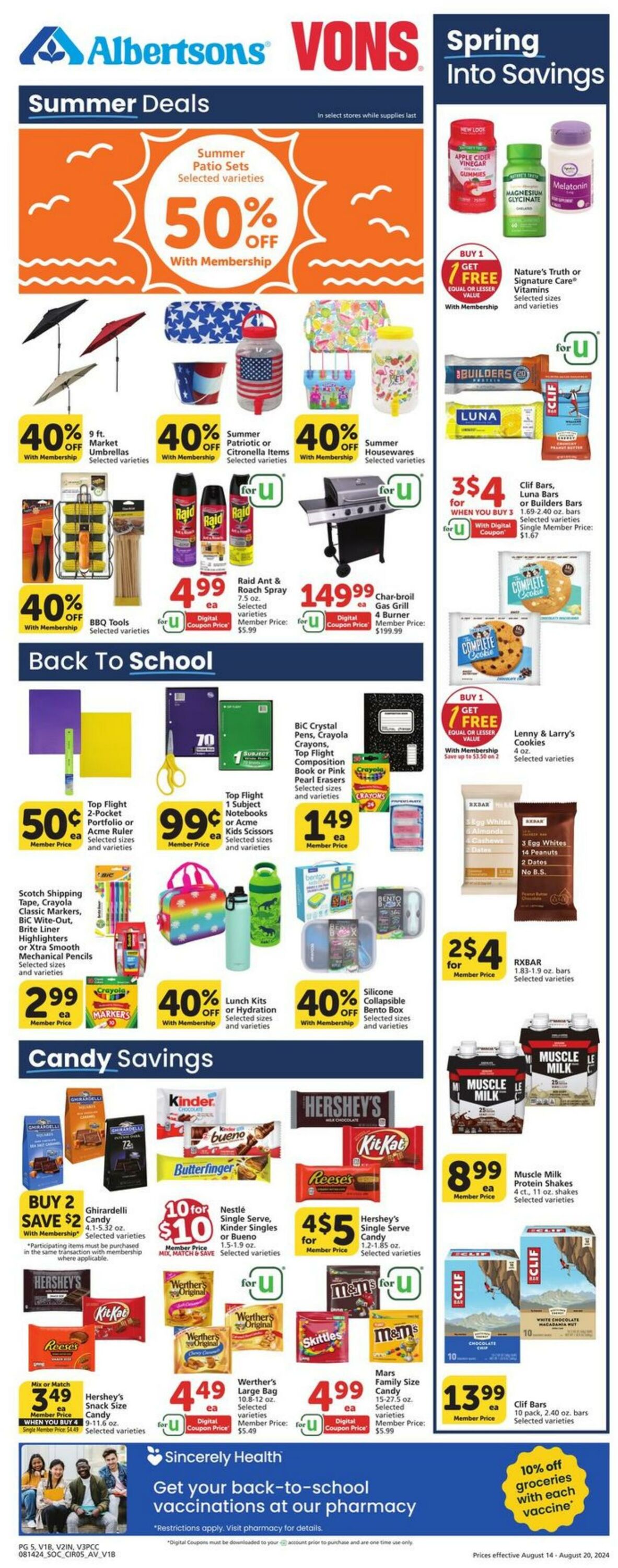 Weekly ad Vons 08/14/2024 - 08/20/2024