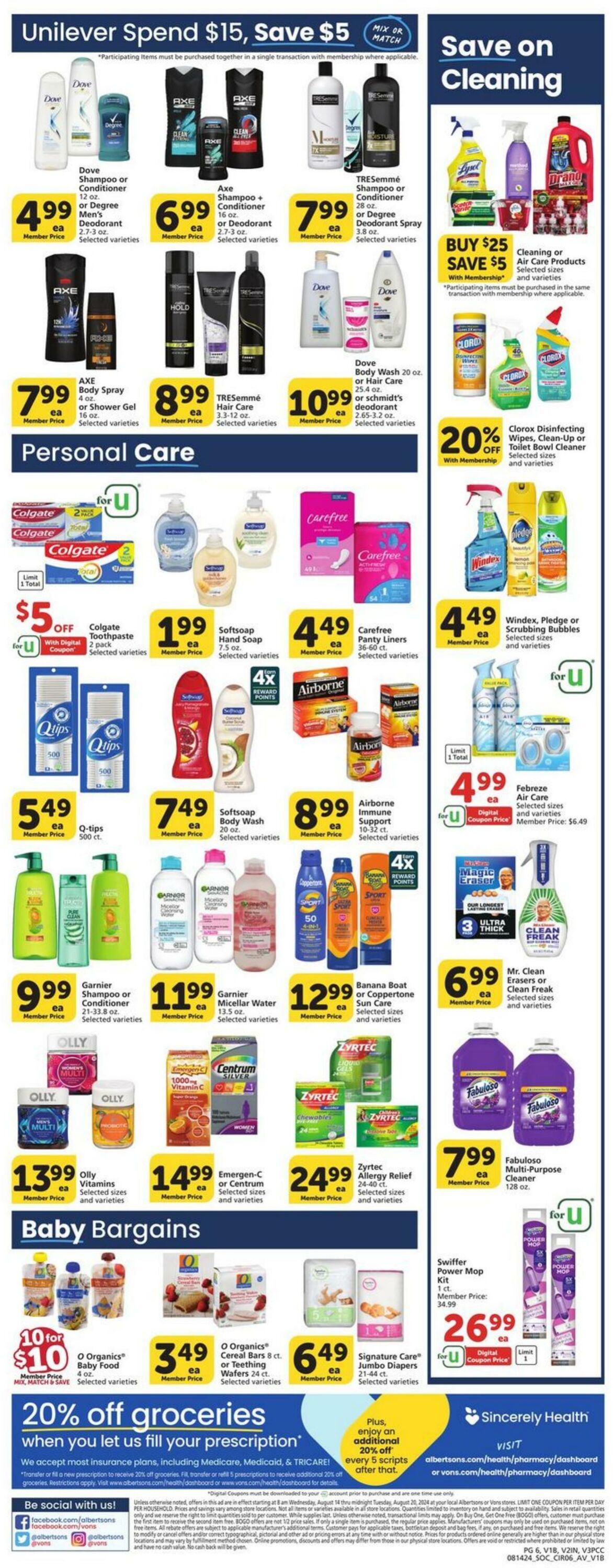 Weekly ad Vons 08/14/2024 - 08/20/2024