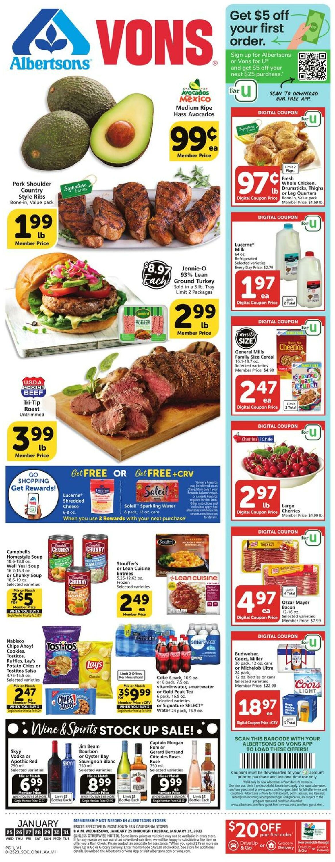 Weekly ad Vons 01/25/2023 - 01/31/2023