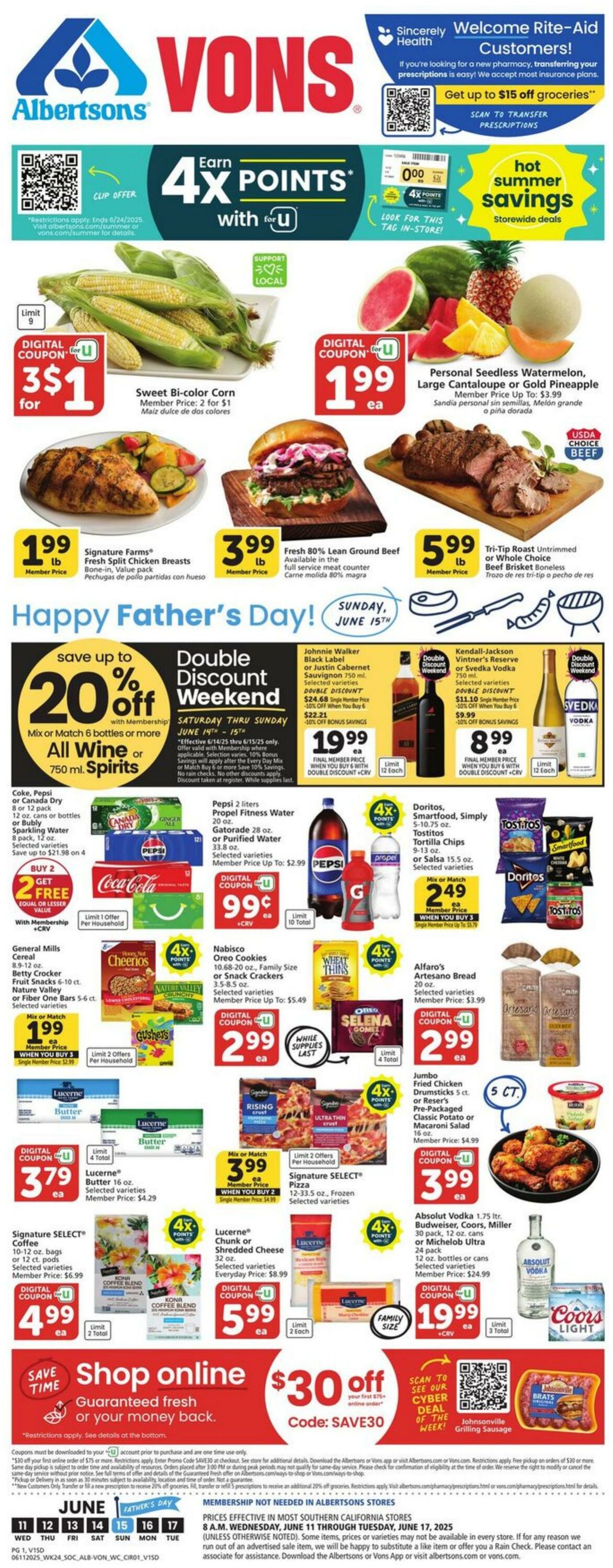 Weekly ad Vons 06/11/2025 - 06/17/2025