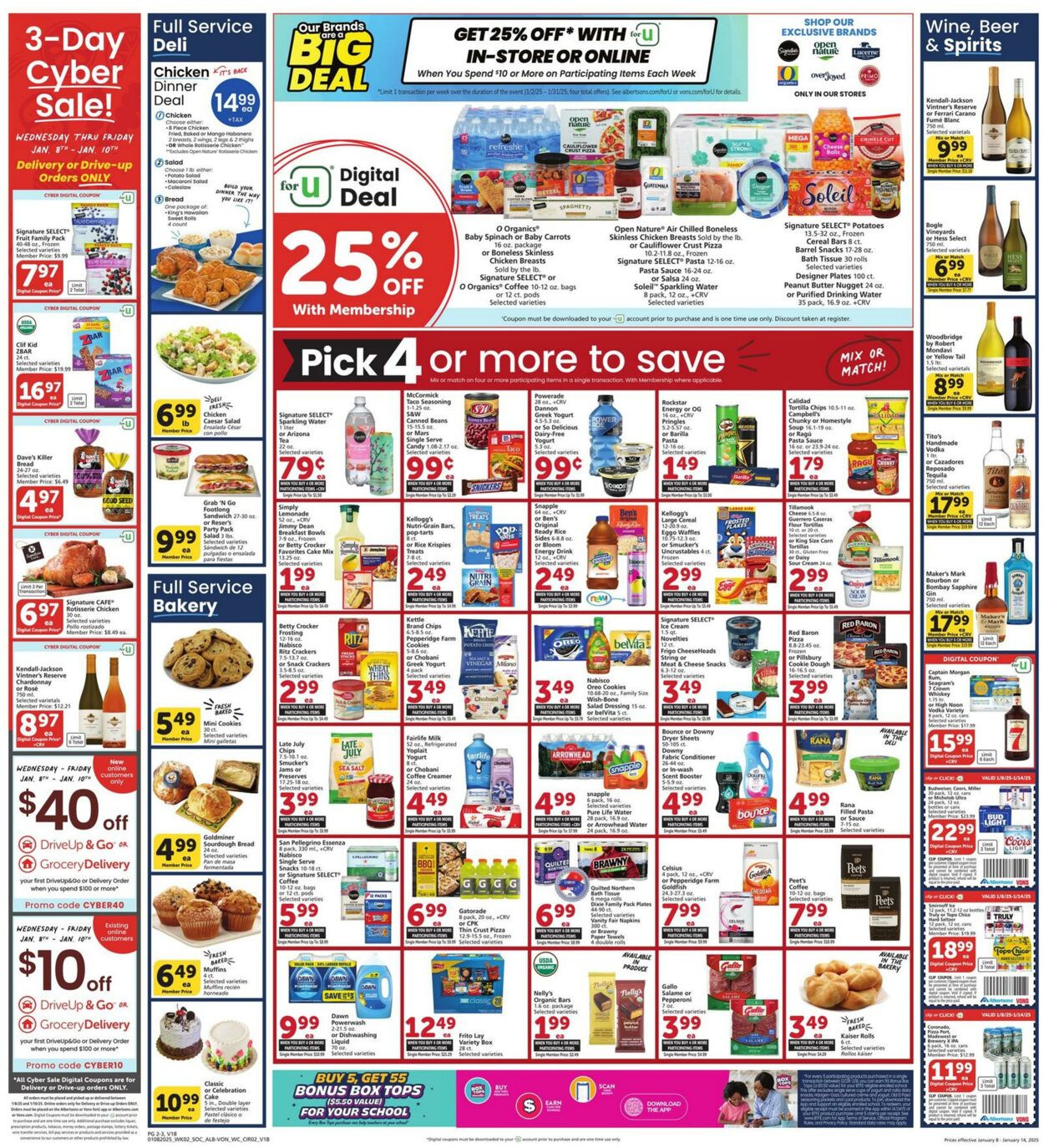 Weekly ad Vons 01/08/2025 - 01/14/2025